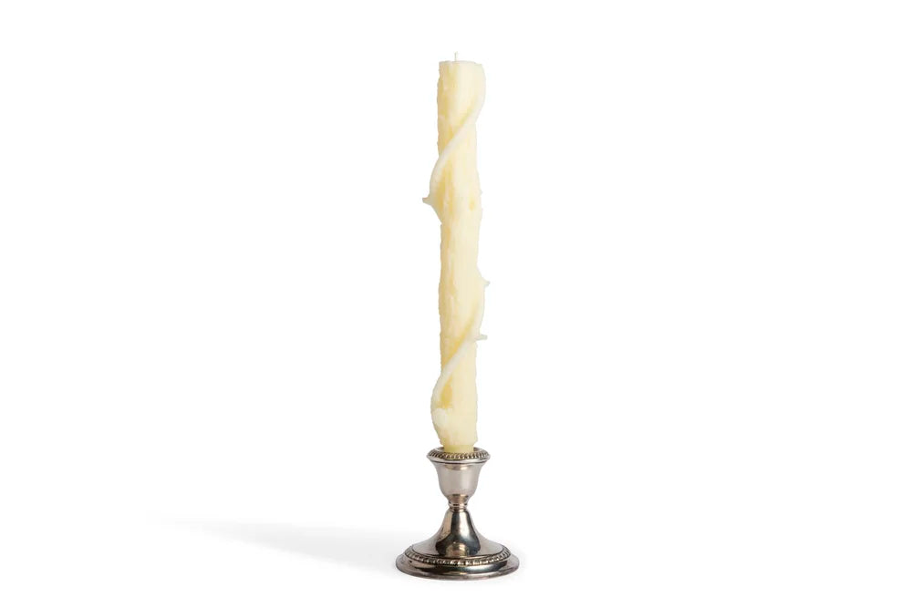 Stick Candles Bittersweet Oak Colossal Taper, Pair - White Chocolate