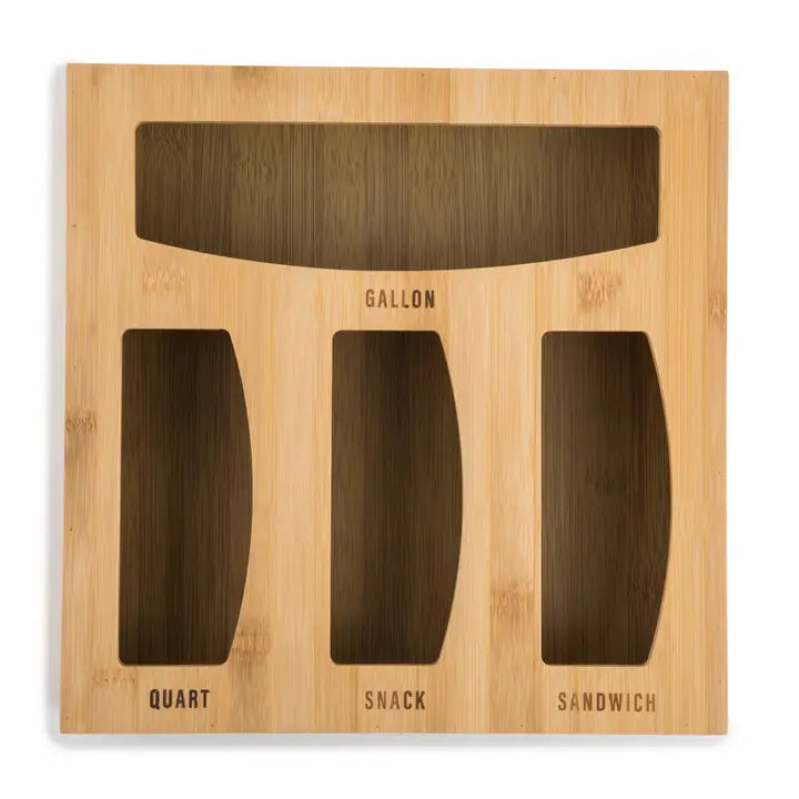 Core Bamboo Plastic Bag With Tray Organizer
