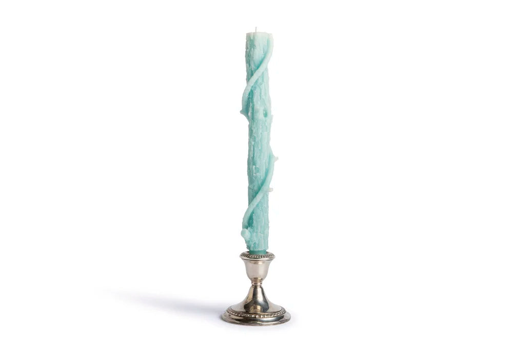 Stick Candles Bittersweet Oak Colossal Taper, Single - Robin Blue