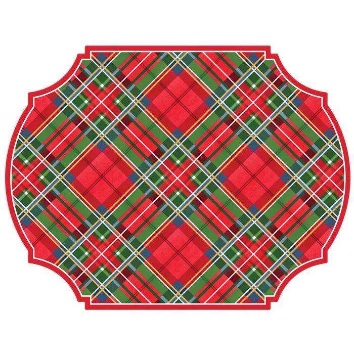 Rosanne Beck Posh Die-Cut Placemat-Hand painted Classic Holiday