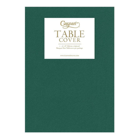 Caspari Table Cover, Hunter Green