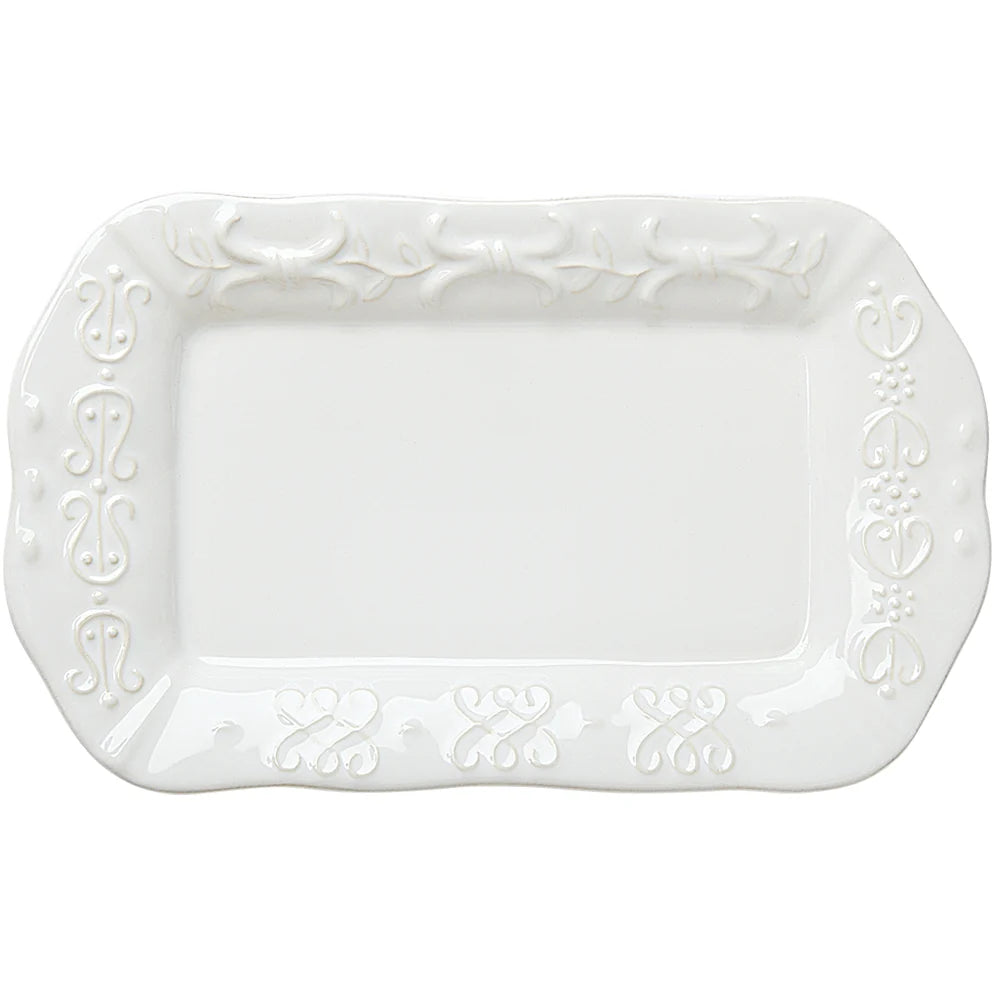 Skyros Designs Historia Butter/Sauce Server Tray Paperwhite