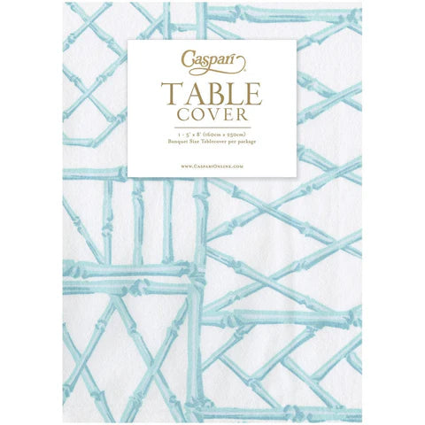Caspari Bamboo Screen Robin's Egg Table Cover