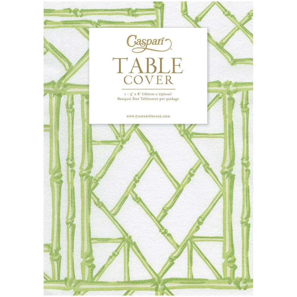 Caspari Bamboo Screen Moss Table Cover
