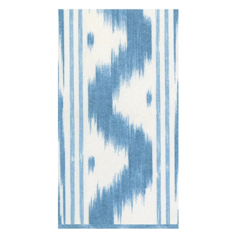 Caspari Toile De Nantes Blue Guest Towel