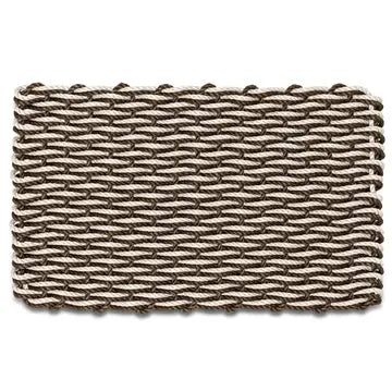 Wicked Good Lobster Rope Doormat, Mocha & Light Tan Double Weave, 18x30