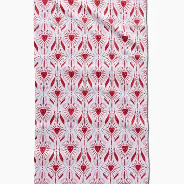 Geometry Ray of Love Tea Towel