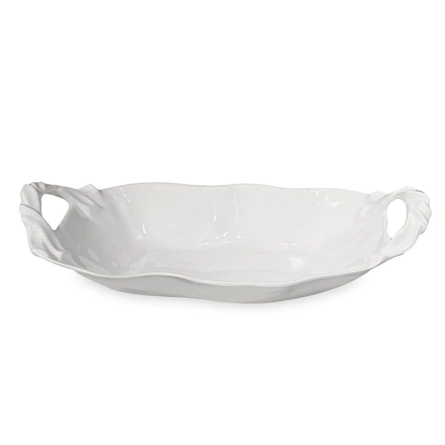 Beatriz Ball VIDA Sasha Large Oval Bowl with Handles (White)