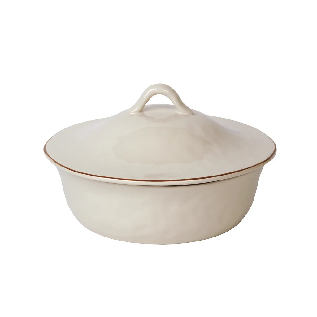 Skyros Designs Cantaria Round Covered Casserole Ivory