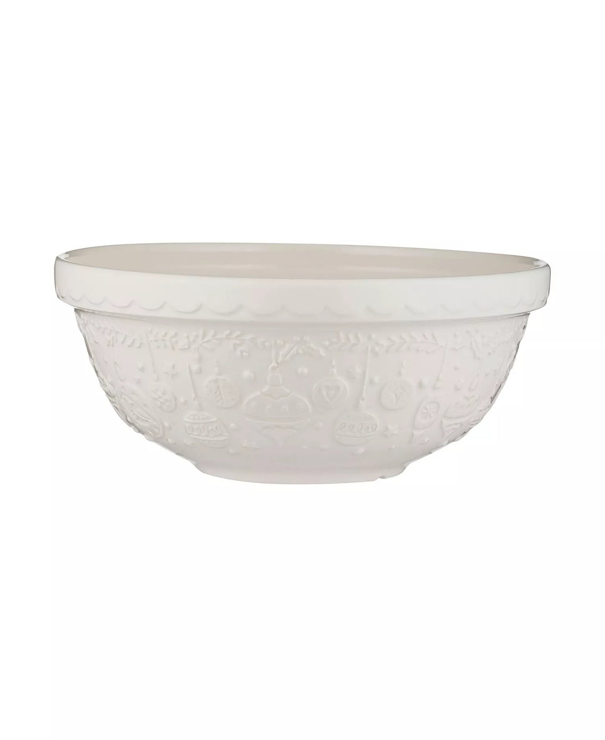 Deck the Halls Cream Mixing Bowl