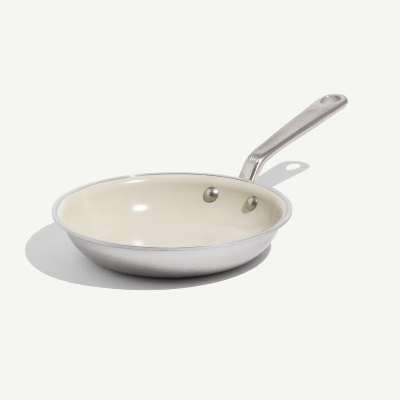 Made In 8" CeramiClad Frying Pan - Sand (Stainless Rim)
