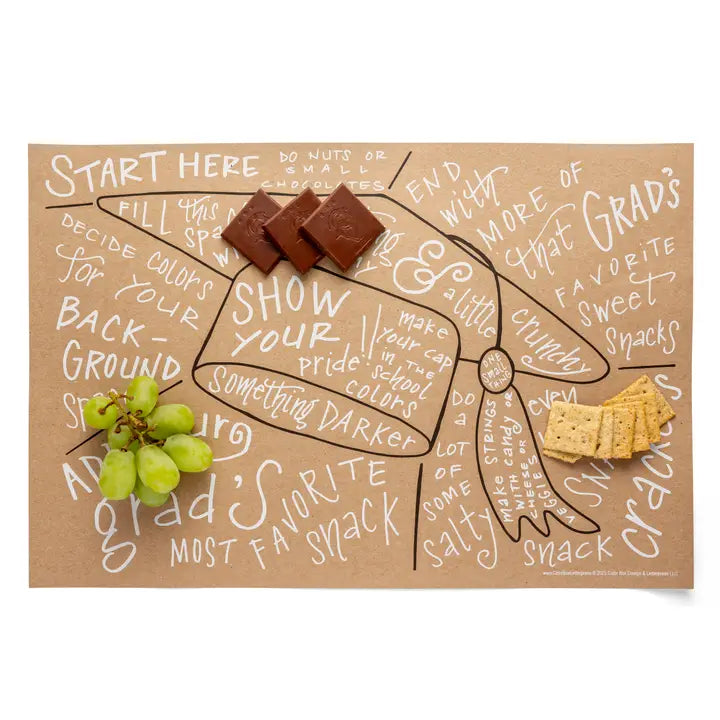 ColorBox Charcuterie Cheat Sheet, Grad Cap