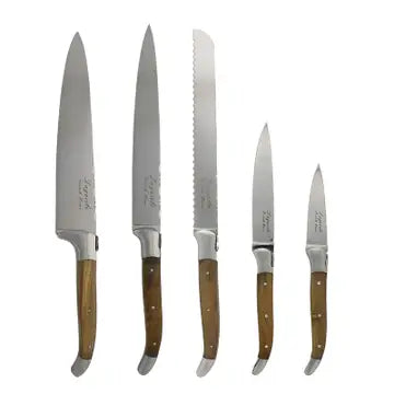 Laguiole Olivewood 5pc Knife & Magnet