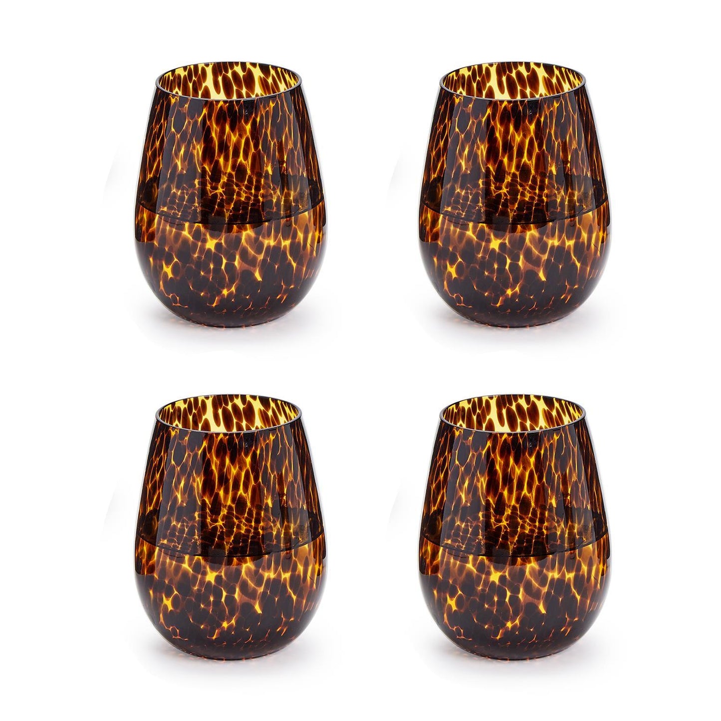 Twos Company Tortoise Stemless Wine