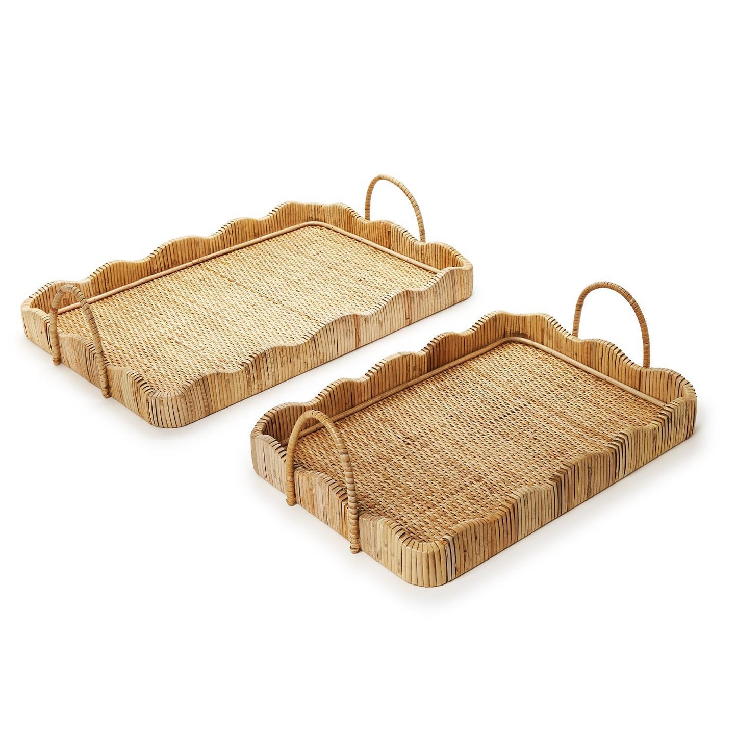 Two's Company Scalloped Edge Trays