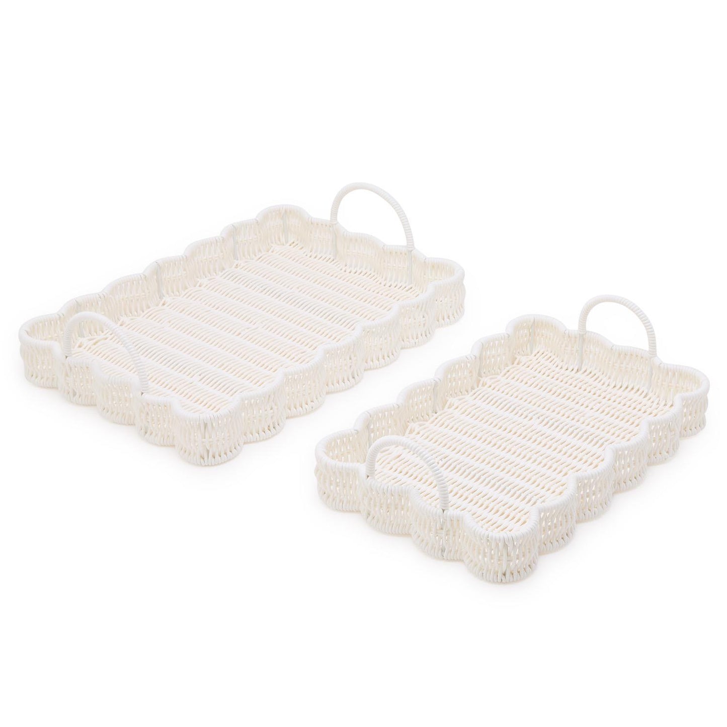 Two's Company All Weather Scallop Tray Large