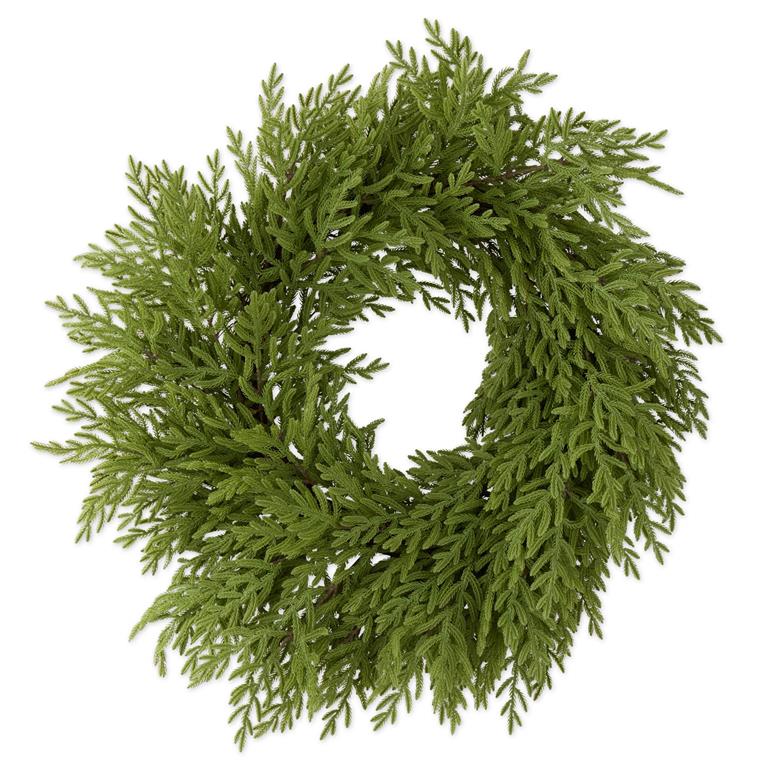 32 Inch Real Touch Norfolk Pine Wreath