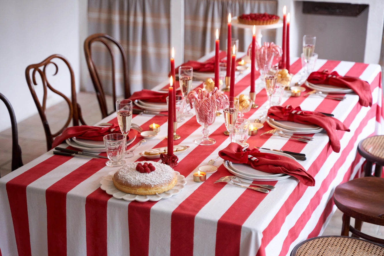 Couleur Nature St. Tropez Red, Tablecloth 71 x 142