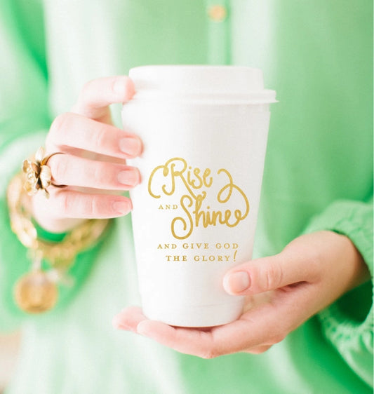 Natalie Chang Rise & Shine Coffee To-Go Cup With Lid
