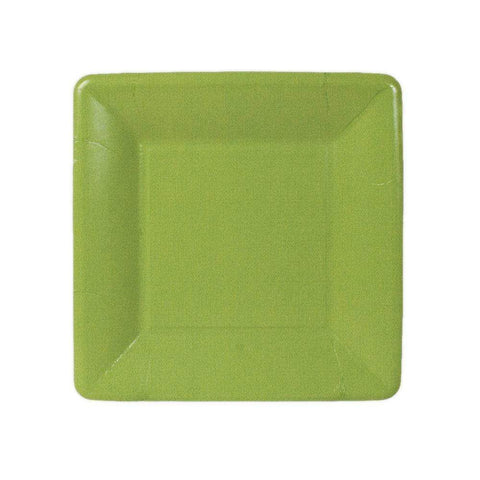 Caspari Grosgrain Moss Green Salad Plate