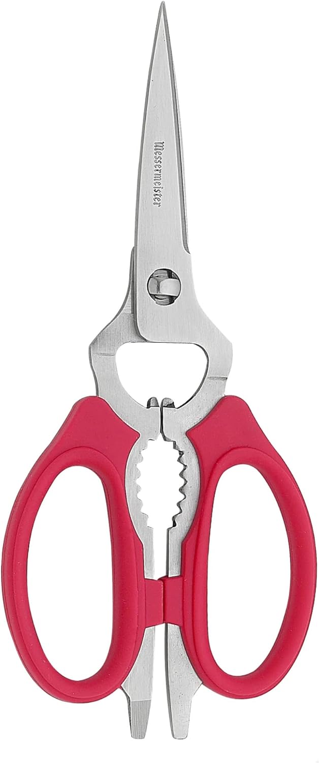 Messermeister Red Take-Apart Kitchen Scissors - 8"