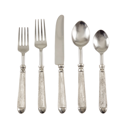 Saro Ribbed Flatware S/5