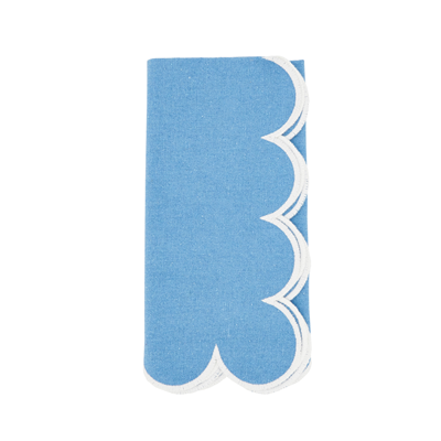 Saro Scalloped Napkin S/4
