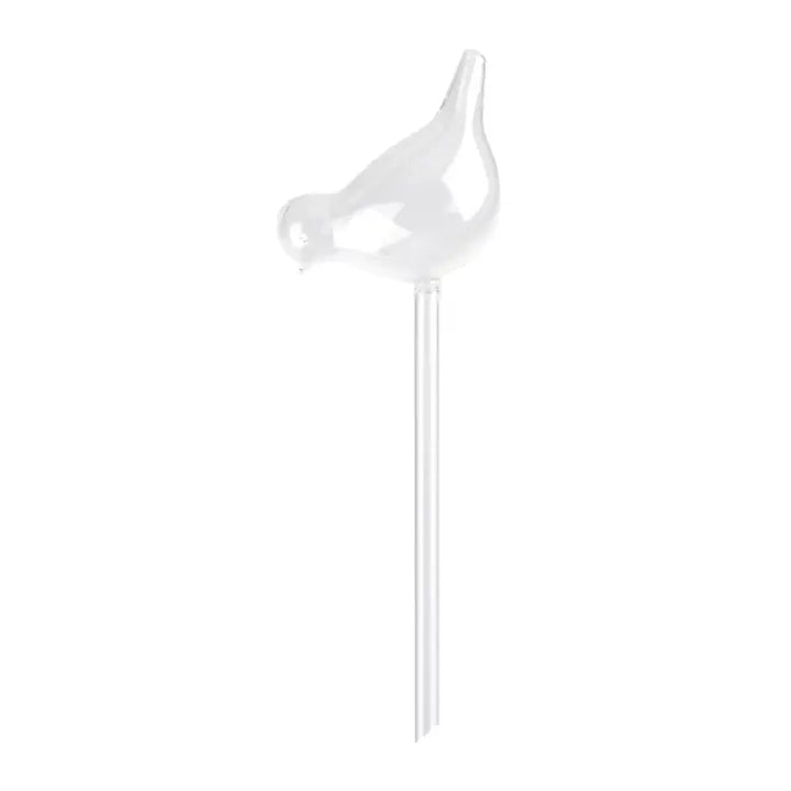 Glass Bird Watering Pick