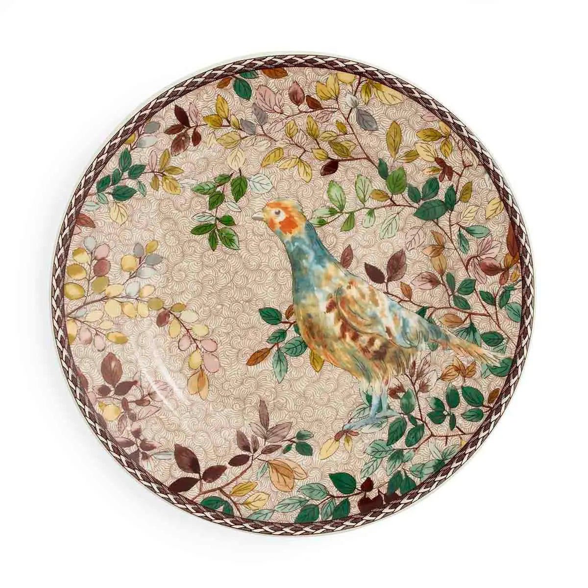Spode Woodland Accents Salad Plate, 8In Partridge