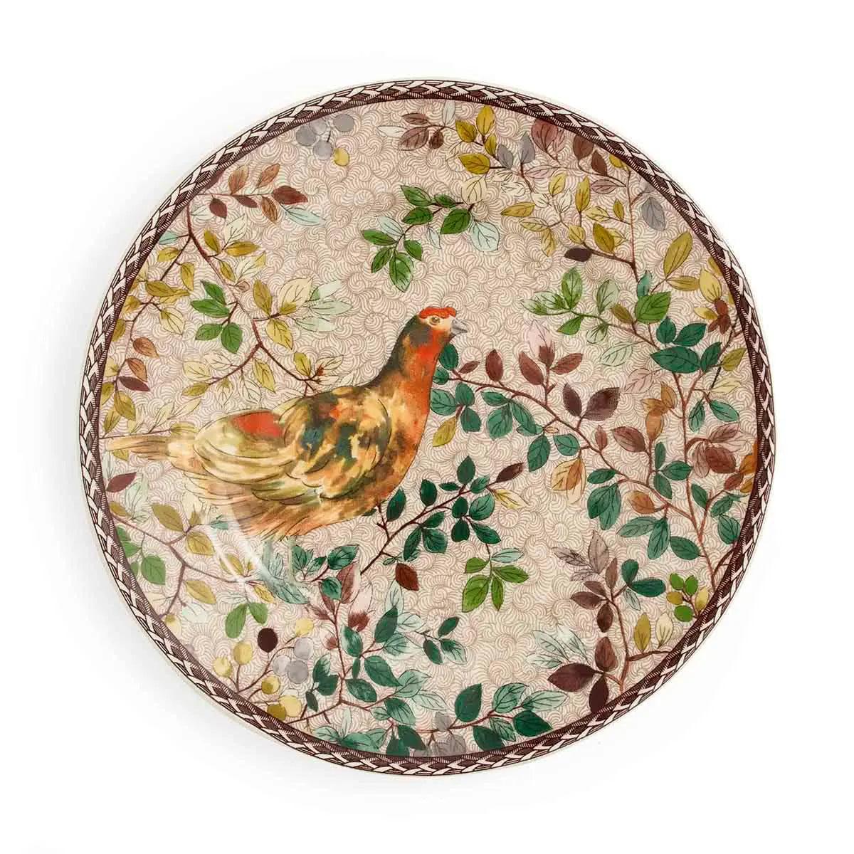 Spode Accent Plate 8" Red Grouse