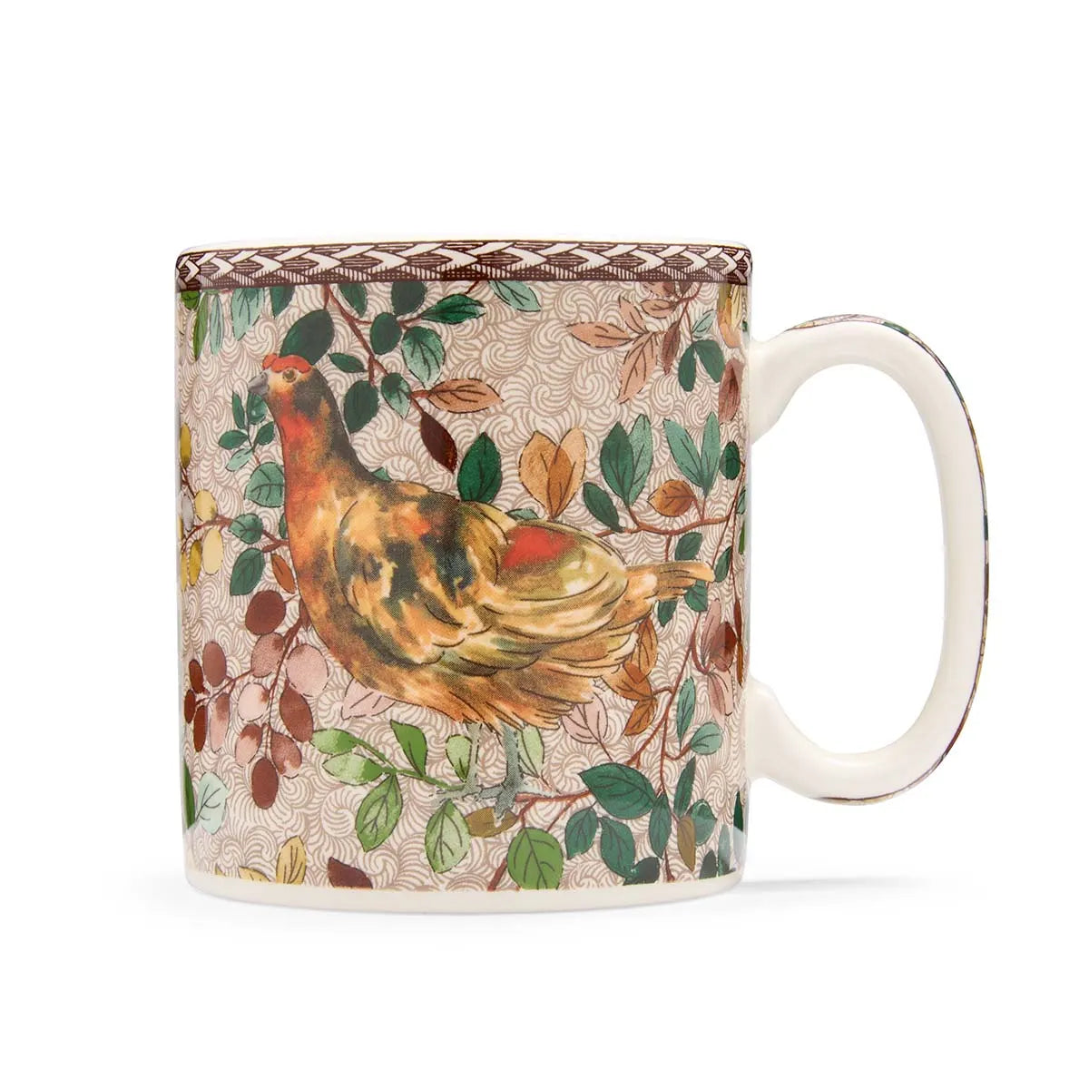 Spode Accent Mug 9oz, Red Grouse