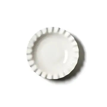 Coton Colors Sig White 13in Ruffle Best Bowl