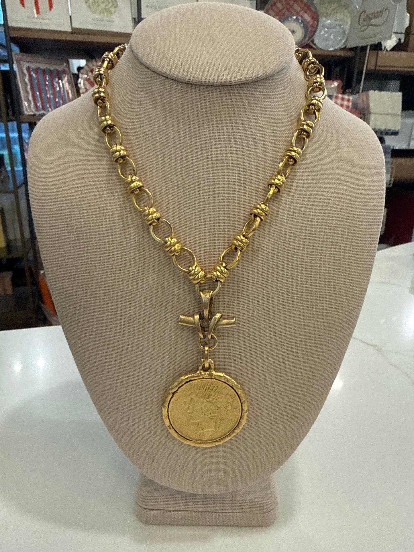 Noble Chain with Liberty Coin Necklace
