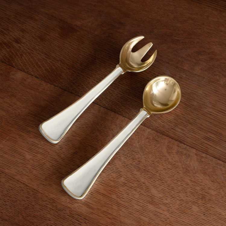 Beatriz Ball Encanto Soho Salad Servers, Cream