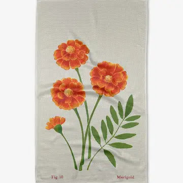 Geometry October Marigold Tea Towel