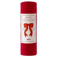 Hester & Cook 12 Inch Red Flocked Ribbon