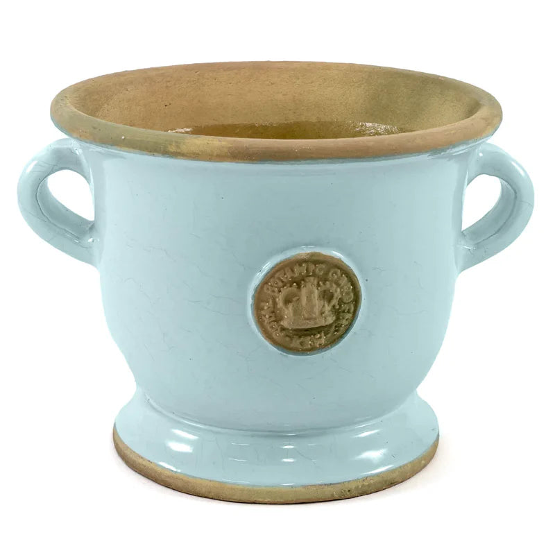 Bot Collection Canterbury Kew Footed Vase, Duck Egg Blue