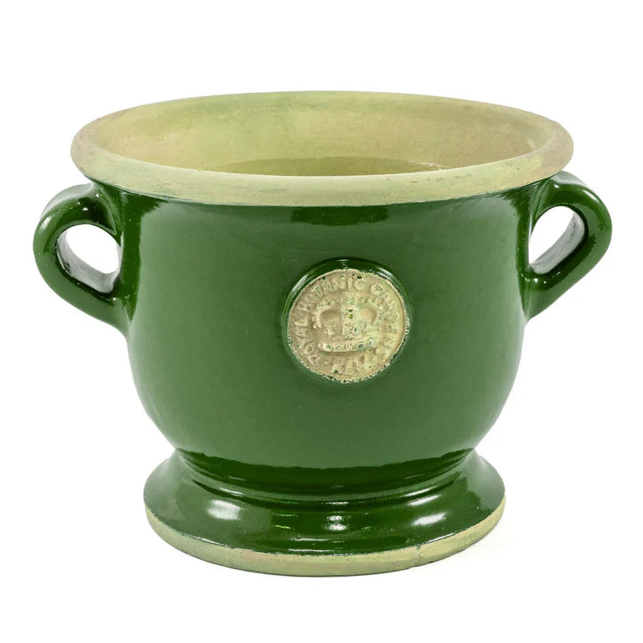 Bot Collection Canterbury Kew Footed Vase, Dark Green