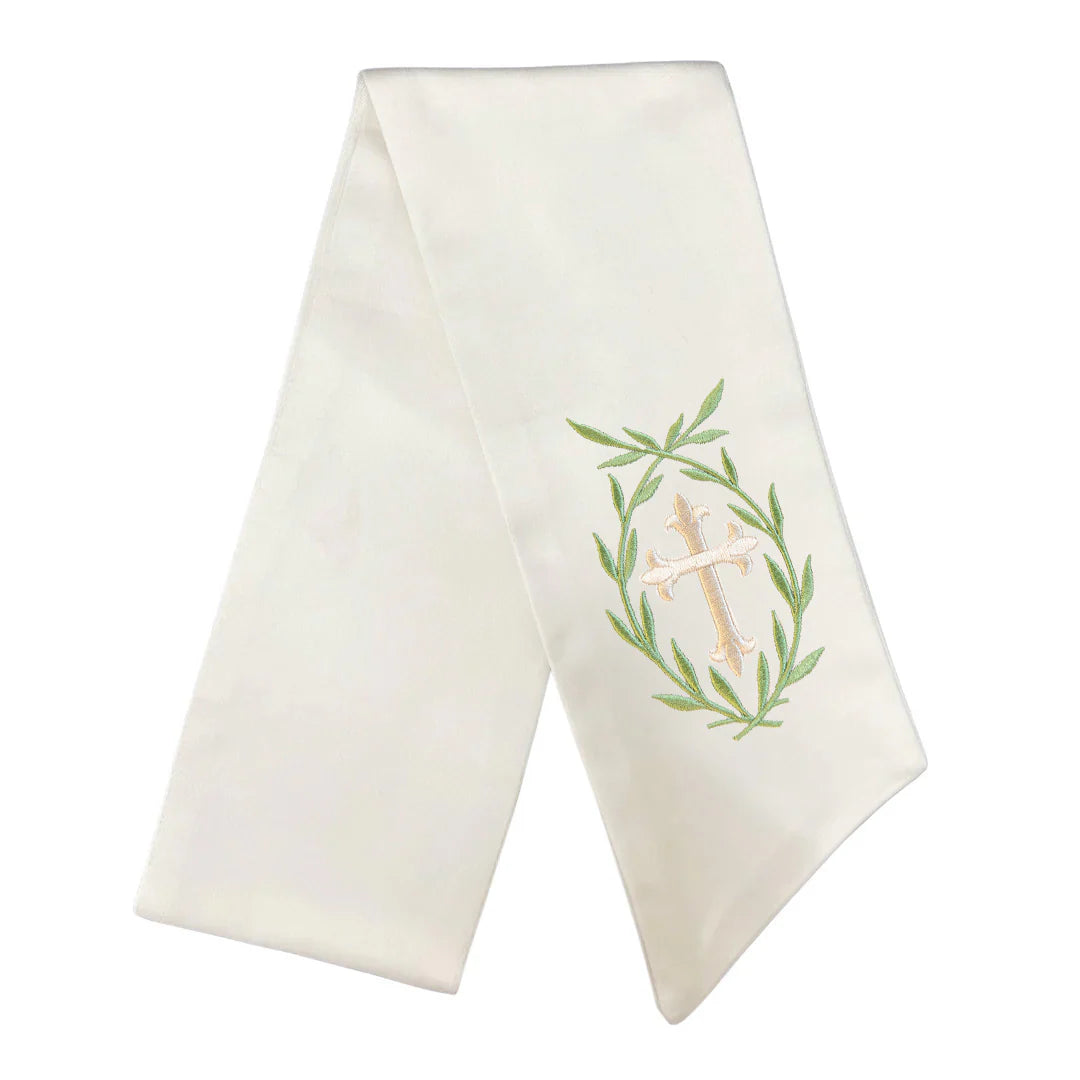Cross Wreath Sash