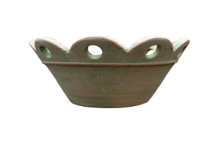 Bot Collection Court Pendu Low Bowl #6, Verde Natural