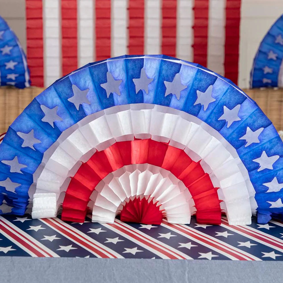 Hester & Cook Patriotic Large Star Fan