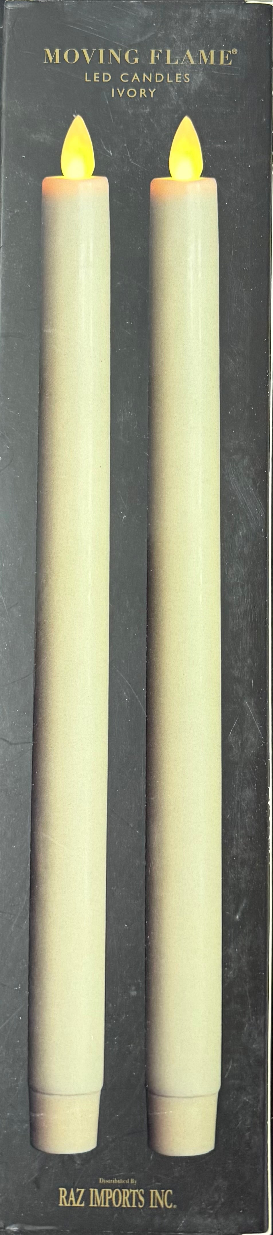 Moving Flame LED Candles Ivory