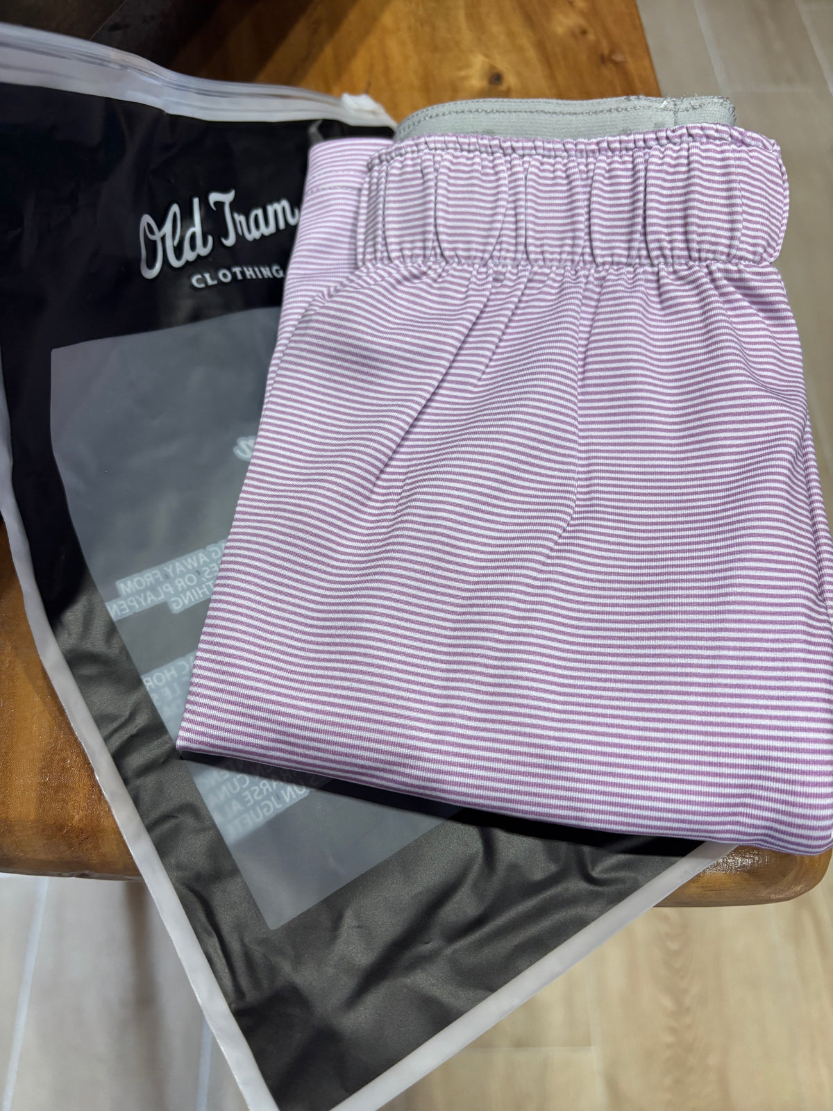 Old Tram Boxer Shorts - Pink Stripe