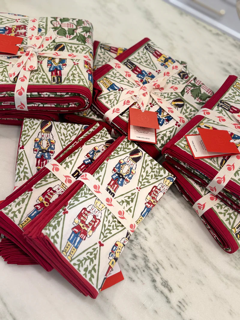 Pomegranate Holly Berry Nutcracker Napkins