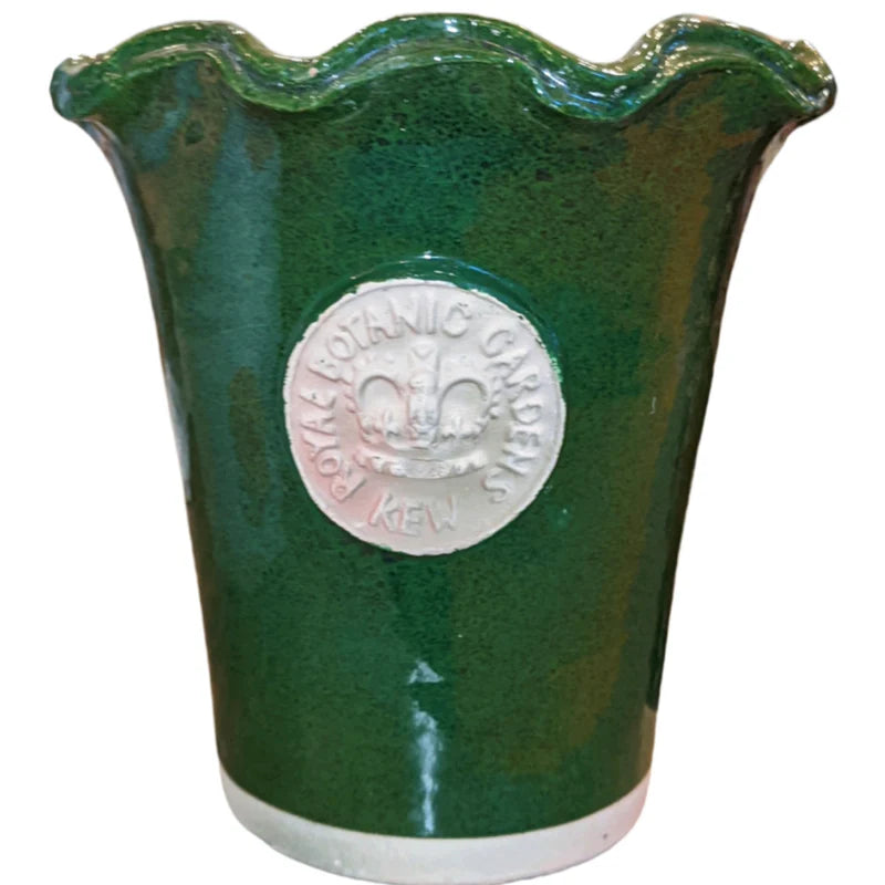 Bot Collections Salisbury Kew Piecrust Cachepot, Dark Green