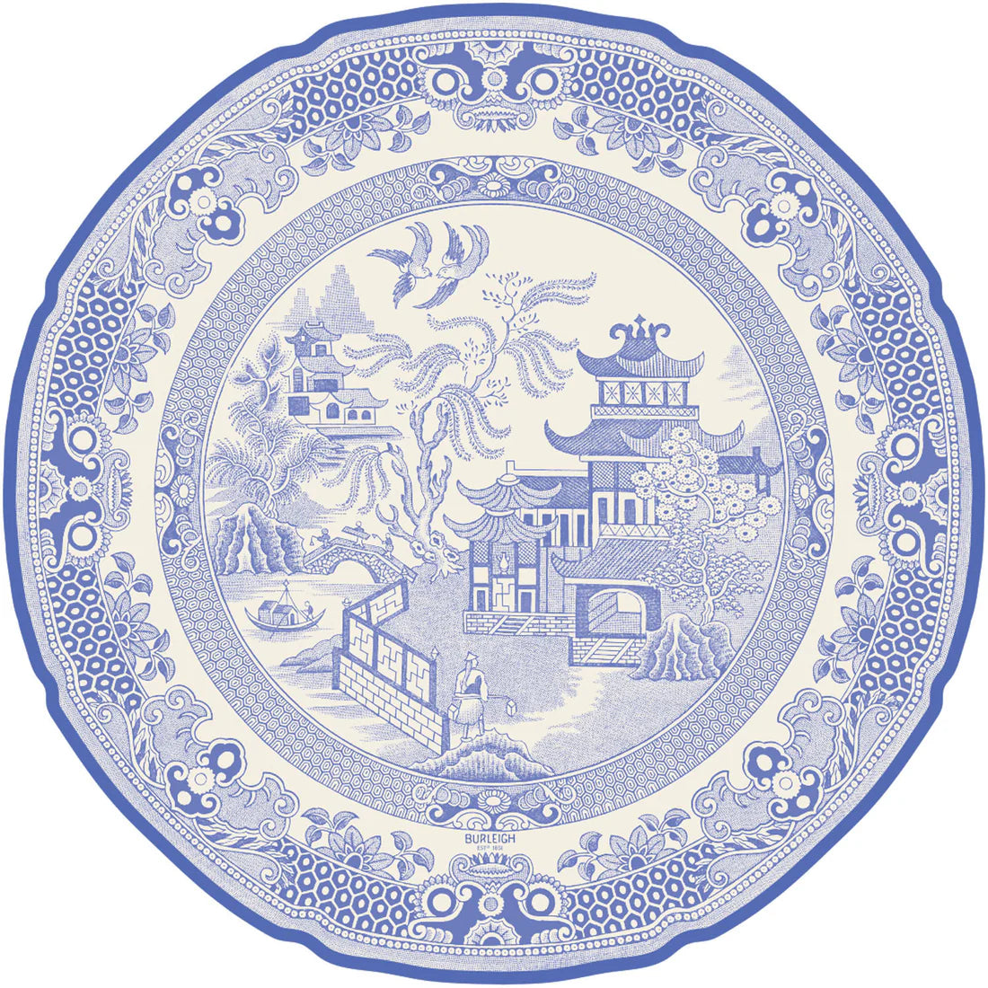 Hester & Cook Blue Willow Plate Placemat
