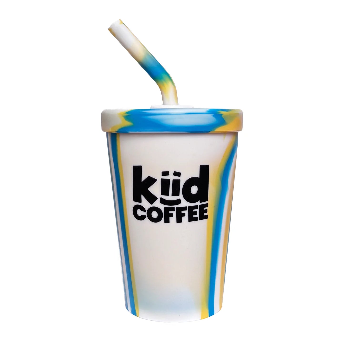 Kiid Coffee Silicone Cup - Blue/Yellow