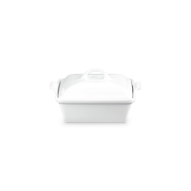 Le Creuset 3Qt Heritage Sq Baking Dish, White