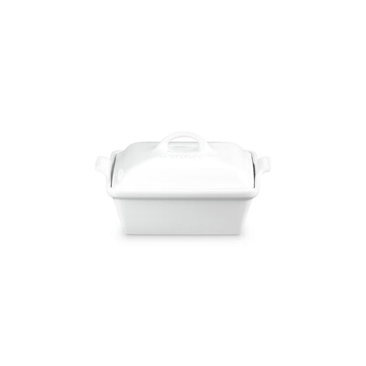 Le Creuset 3Qt Heritage Sq Baking Dish, White
