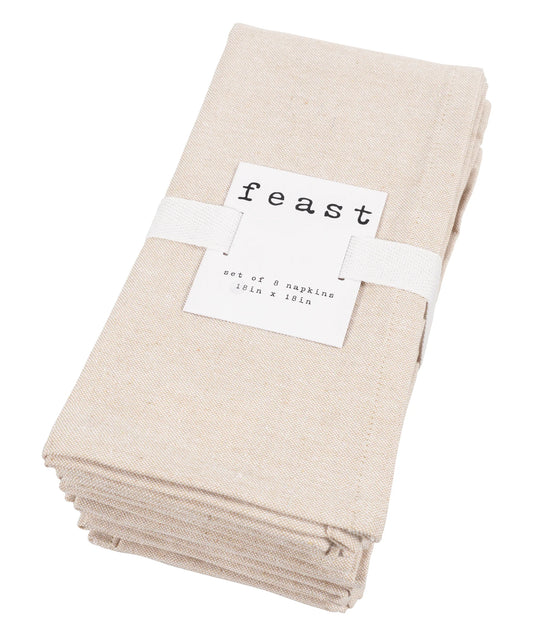 KAF Chambray Napkins S/8